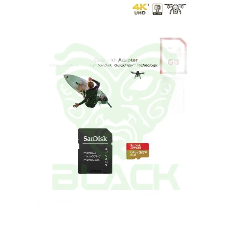 MEMORIA MICRO SD 64 GB SANDISK EXTREME CON ADAPTADOR