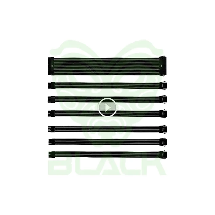 KIT CABLES MALLADOS COOLERMASTER NEGRO