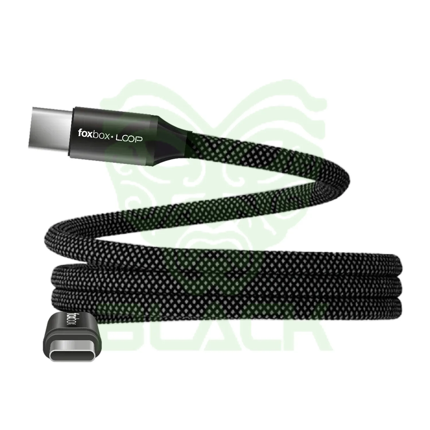 CABLE FOXBOX MAGNETICO LOOP TYPE C A TYPE C 60W NEGRO