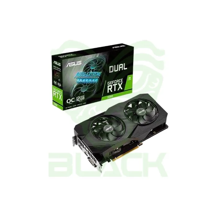 PLACA DE VIDEO RTX2060 DUAL 12GB GDDR6 192BIT DVI HDMI DP