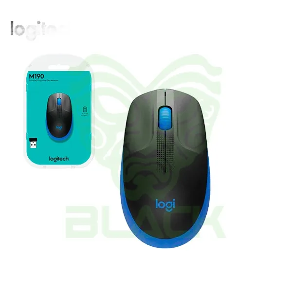 MOUSE LOGITECH M190 BLUE WIRELESS 2.4GHZ