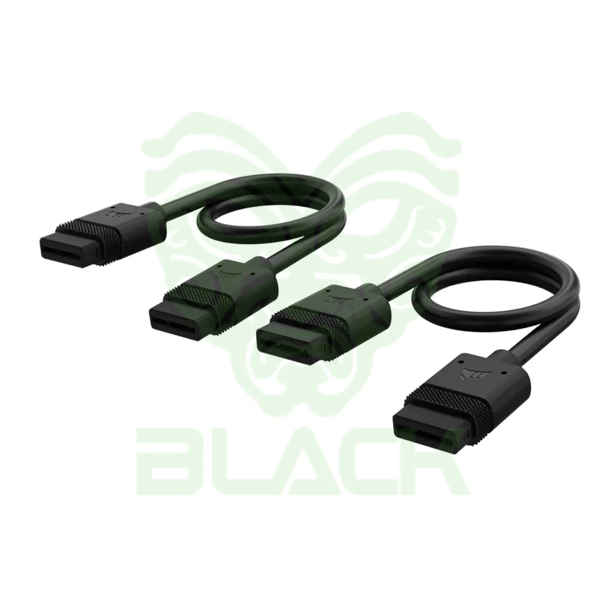 CABLE CORSAIR ICUE LINK 2X 200MM CON CONECTOR 90° NEGRO
