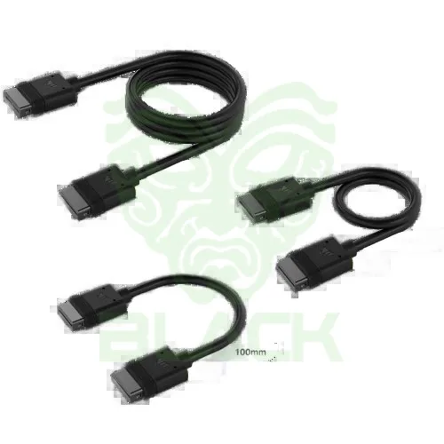 CABLE CORSAIR ICUE LINK KIT X5 CONECTOR DERECHO NEGRO