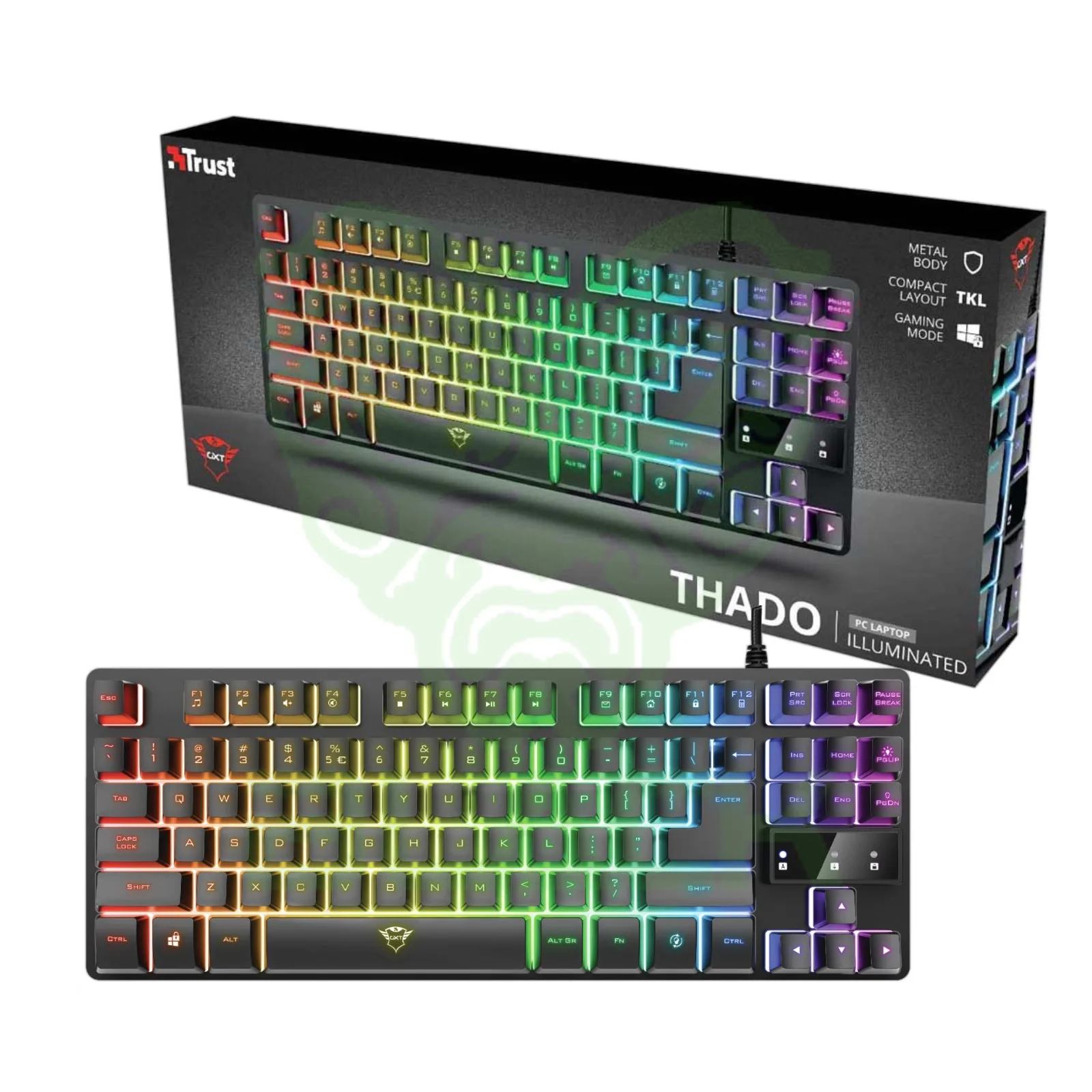 TECLADO TRUST THADO TKL ES GXT833