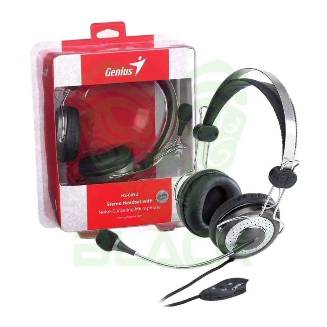 AURICULAR + MIC HEADSET GENIUS HS-04SU DUAL PLUG