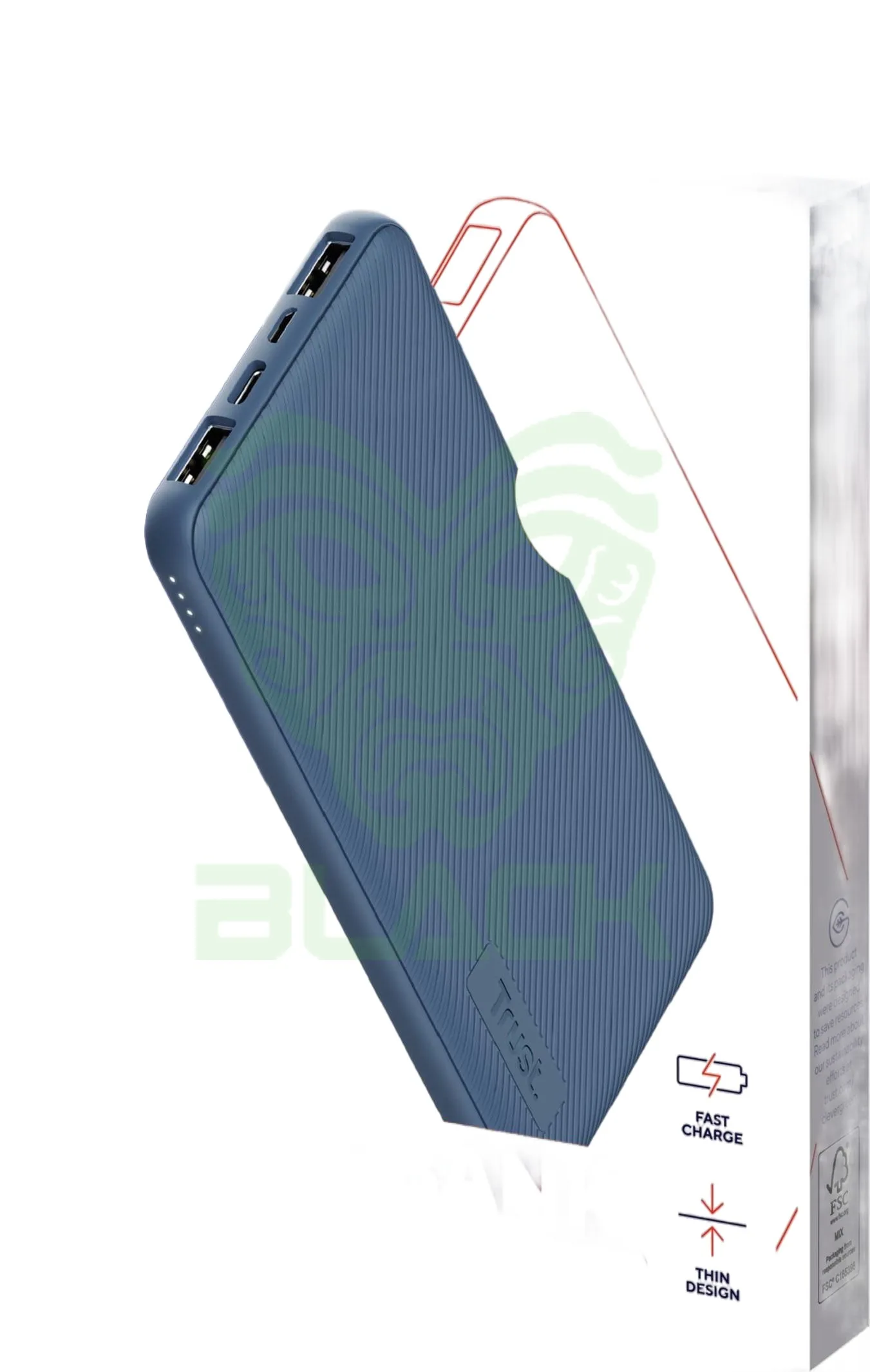 POWERBANK TRUST PRIMO 10000 ECO BLUE