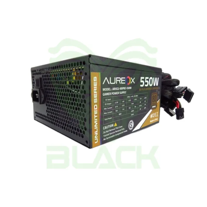FUENTE GAMER AUREOX 550W BRONZE 80+PSU