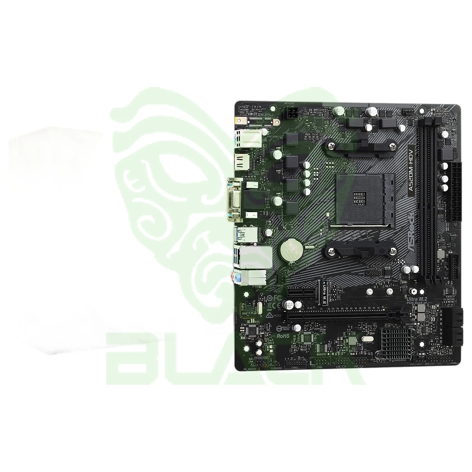 MOTHERBOARD ASROCK A520M-HDV AMD SOCKET AM4