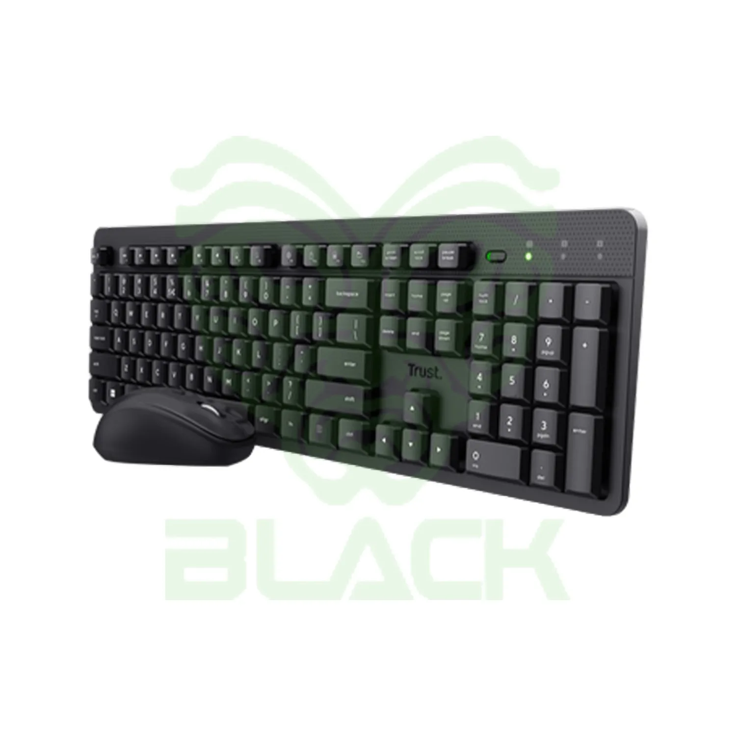 KIT MOUSE Y TECLADO INALÁMBRICOS TRUST ODY II NEGRO 25020