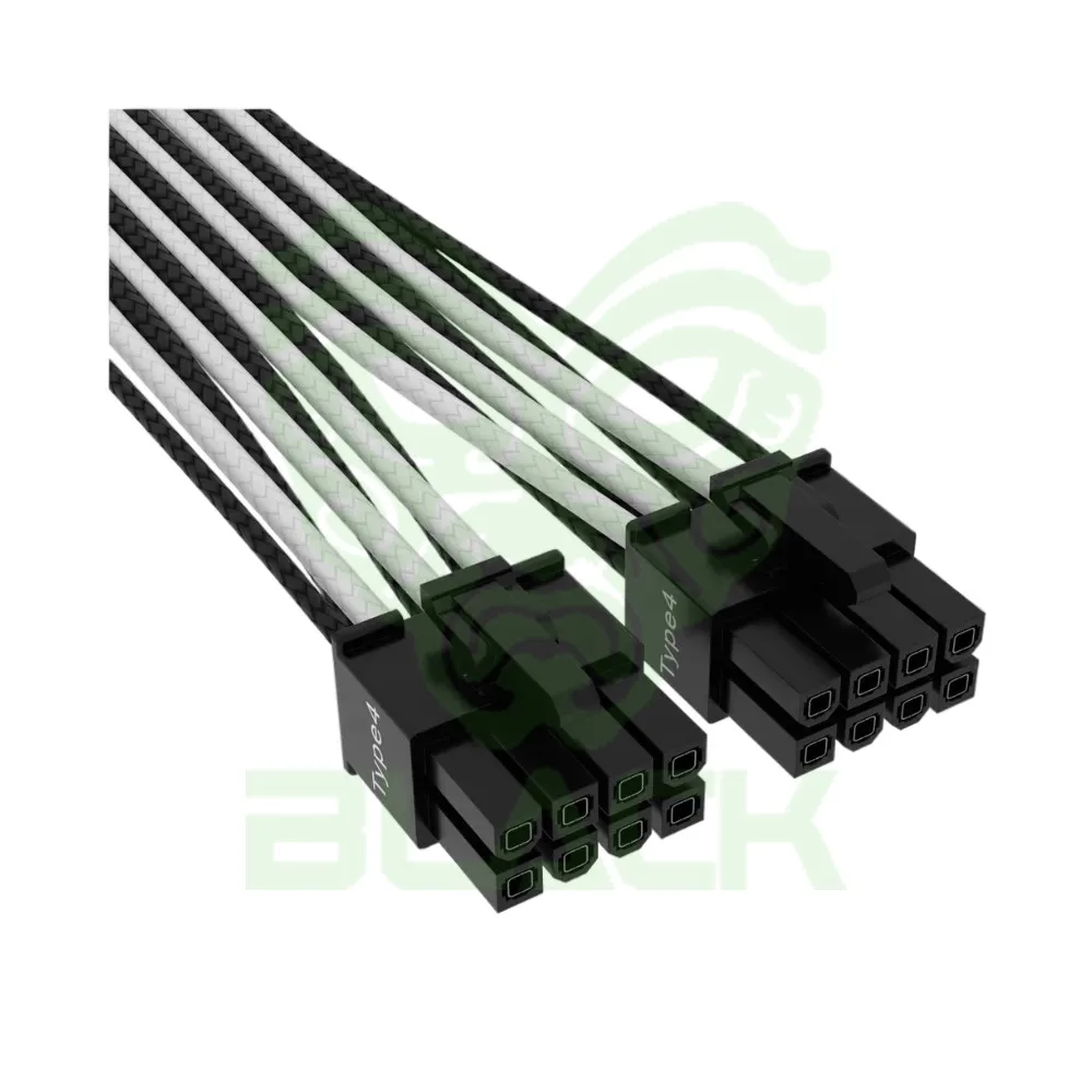CABLE CON FUNDAS INDIVIDUALES PCIE GEN 5 12V-2X6 DE 600 W Y 12 4 PATILLAS CON FUNDA INDIVIDUAL, TYPE 4, ROJO/NEGRO