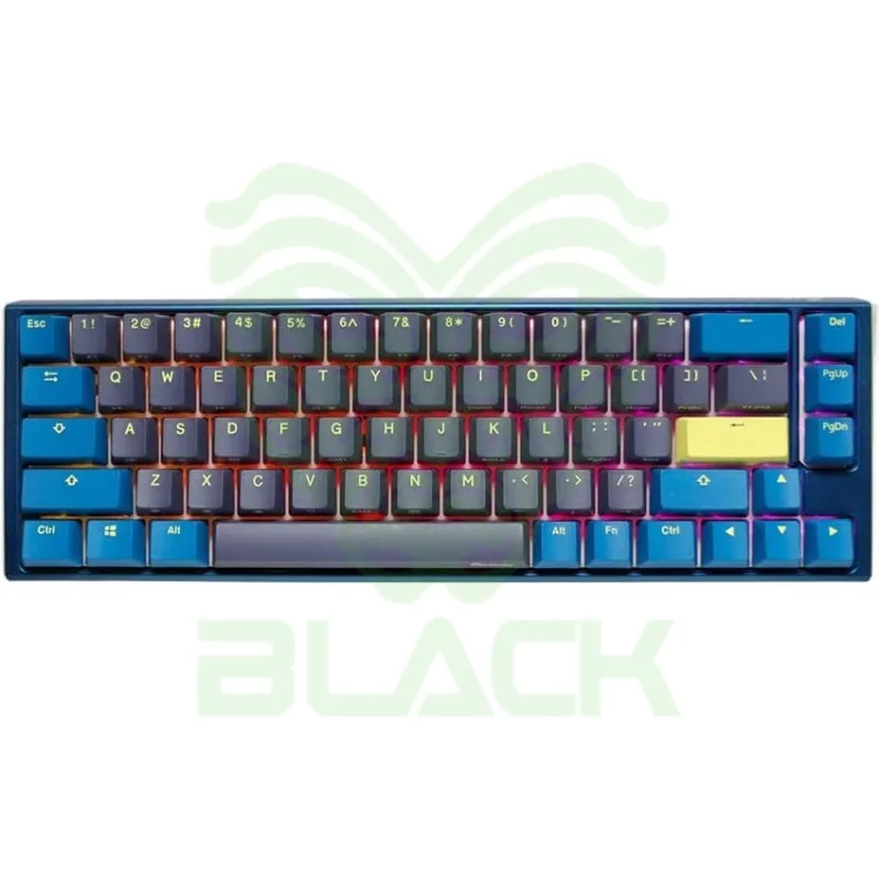 TECLADO MECANICO DUCKY ONE 3 DAYBREAK SF TECLAS AZULESCLEAR INTERRUPTOR INGLES PBT DOBLE DISPARO SIN COSTURAS CARCASA SUPERIOR AZUL CARCASA INFERIOR G