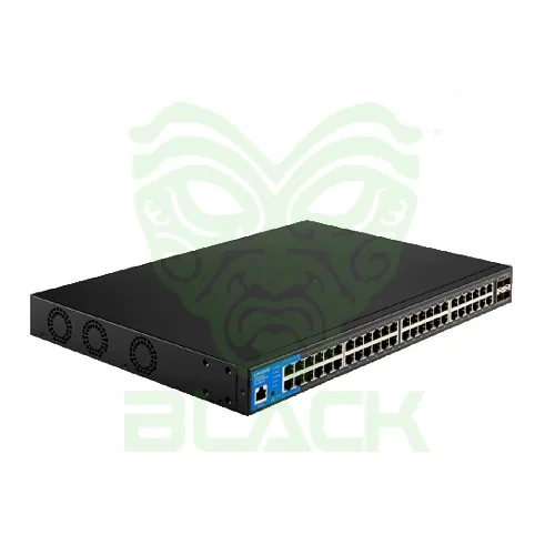 48-PORT MANAGED POE+ GE SWITCH 4 10G SFP+ 740W TAA