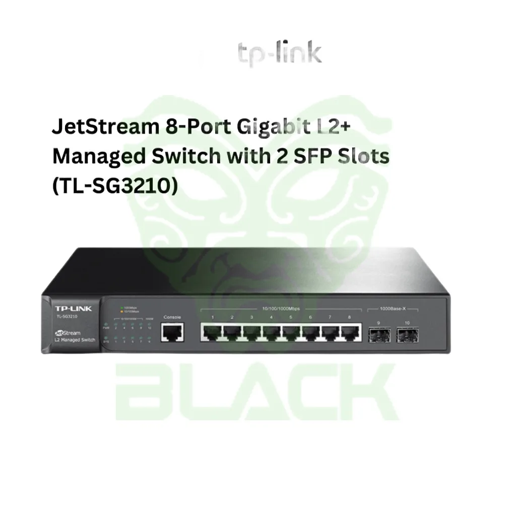SWITCH TP LINK 8 PUERTOS GB JETSTREAM L2 + 2 SFP