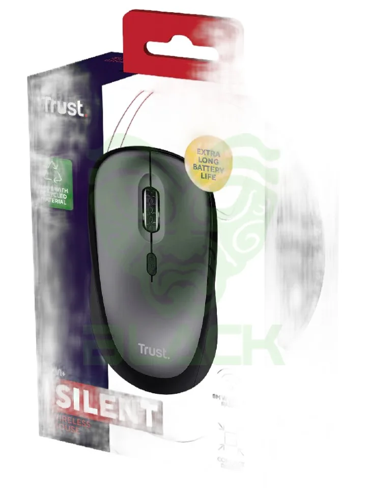 MOUSE TRUST YVI WIRELESS ECO BLACK