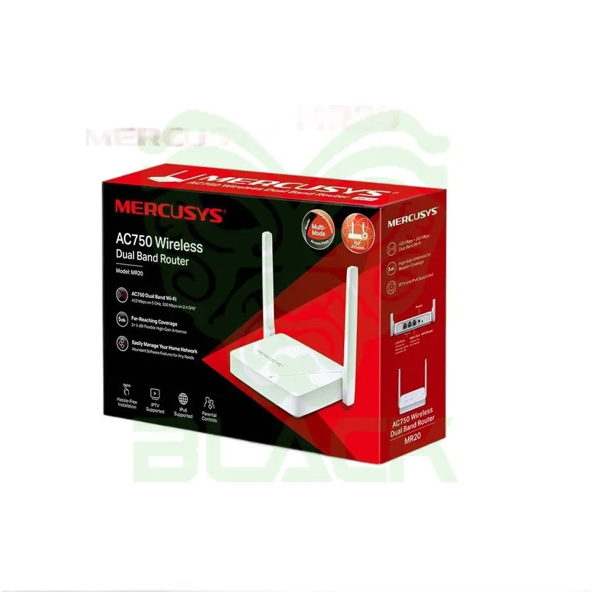 ROUTER WIFI MERCUSYS MR20 AC750 DUAL BAND
