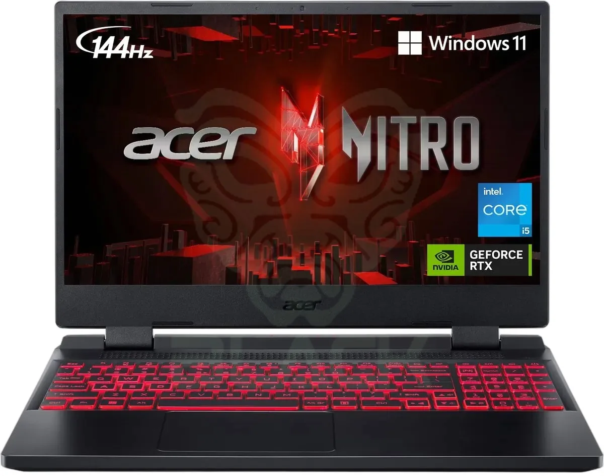 NOTEBOOK ACER NITRO 5 AMD RYZEN 5 755HS/MEMORIA 16 GB/SDD 512 GB/15.6 IPS 165 HZ QHD/P.VIDEO RTX 3050/WINDOWS 11 HOME