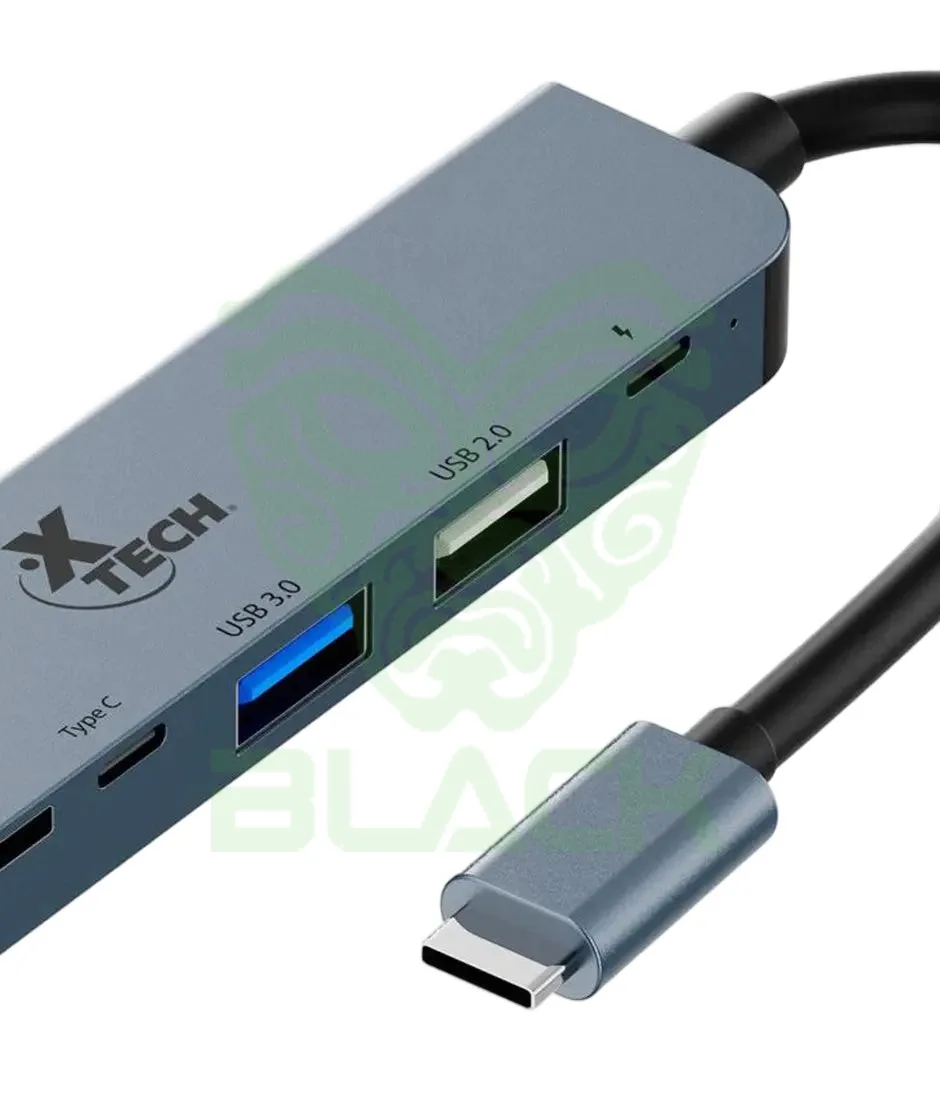 ADAPTADOR XTECH, MULTIPUERTO, 7 EN 1 , USB C