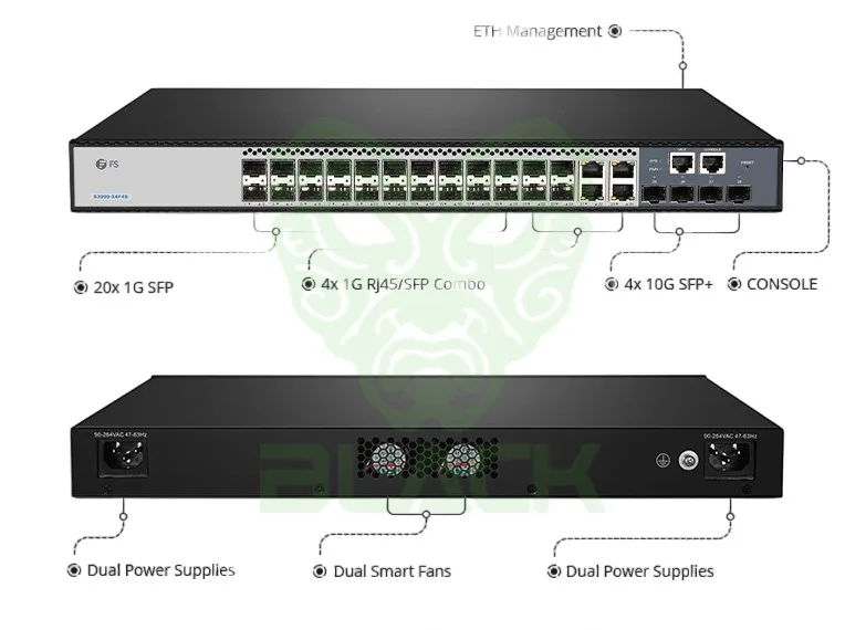 SWITCH HUAWEI EBG 24P GE 4-SFP+ 10G LAYER 2+