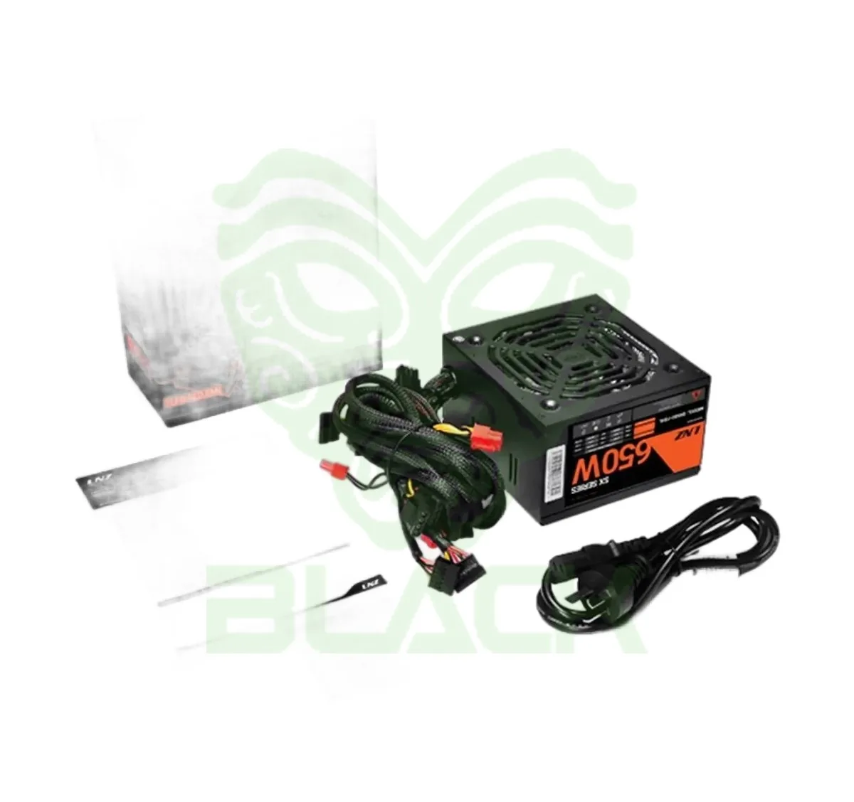 FUENTE LNZ PX650-GZ 120MM RED FAN