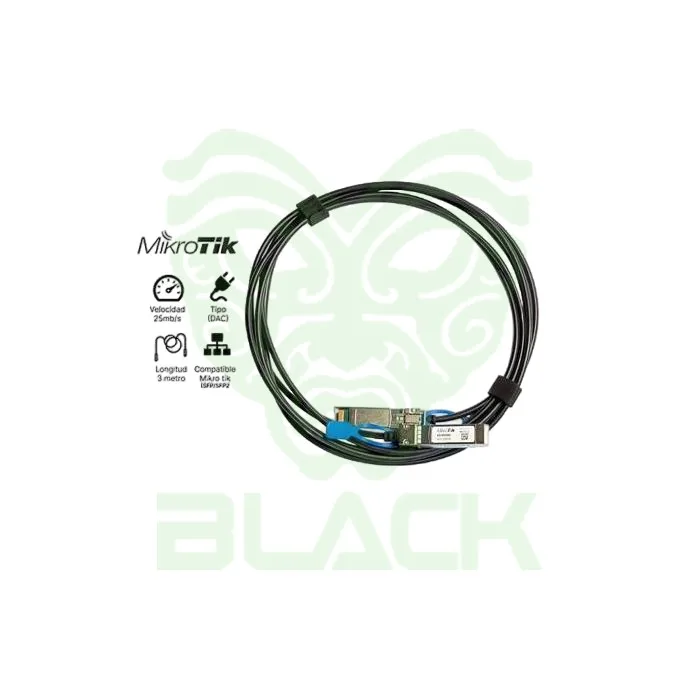 SFP MIKROTIK CABLE DE CON DIRECTA SFP/SFP+/SFP28 3MTS
