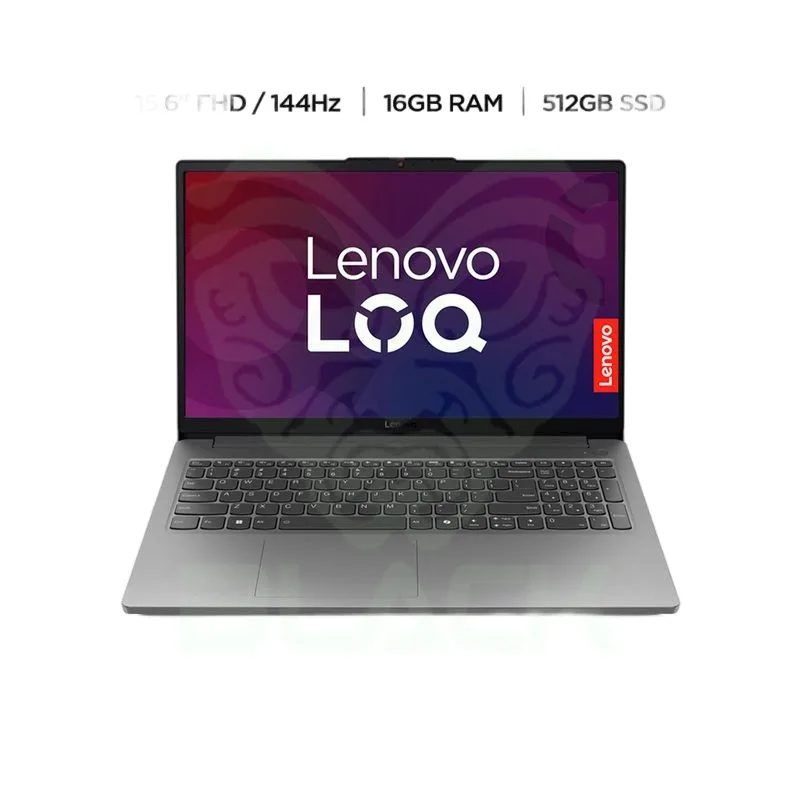 NOTEBOOK LENOVO LOQ 15IAX9 15.6" INTEL CORE I5 12450HX 16GB DDR5 SSD 512GB RTX 4050 FREE DOS 83GS00VXAR