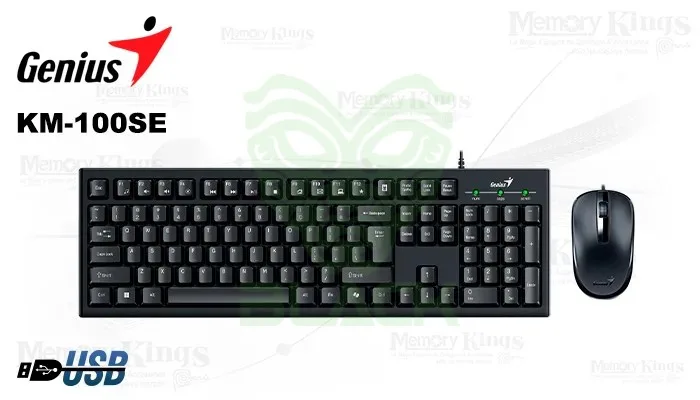 TEC+MOUSE GENIUS KM-100SE USB BLACK