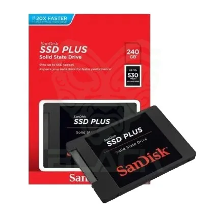 DISCO SOLIDO SSD SANDISK PLUS 240GB SATA III NEGRO SDSSDA-240G-G26