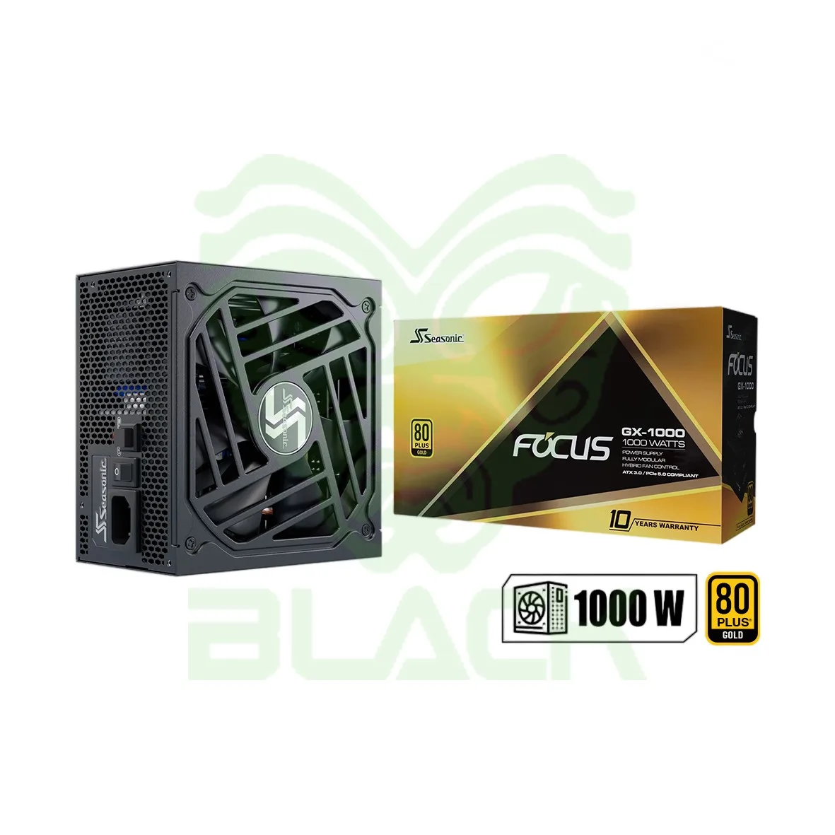 FUENTE SEASONIC 1000W 80 PLUS GOLD FOCUS GX WHITE ATX 3.1 PCIE 5.1 SRP-FGX102