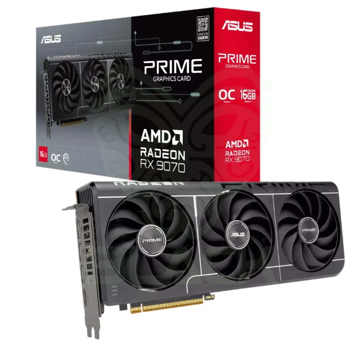 Placa De Video ASUS AMD Radeon Prime Rx9070 GRE O12G