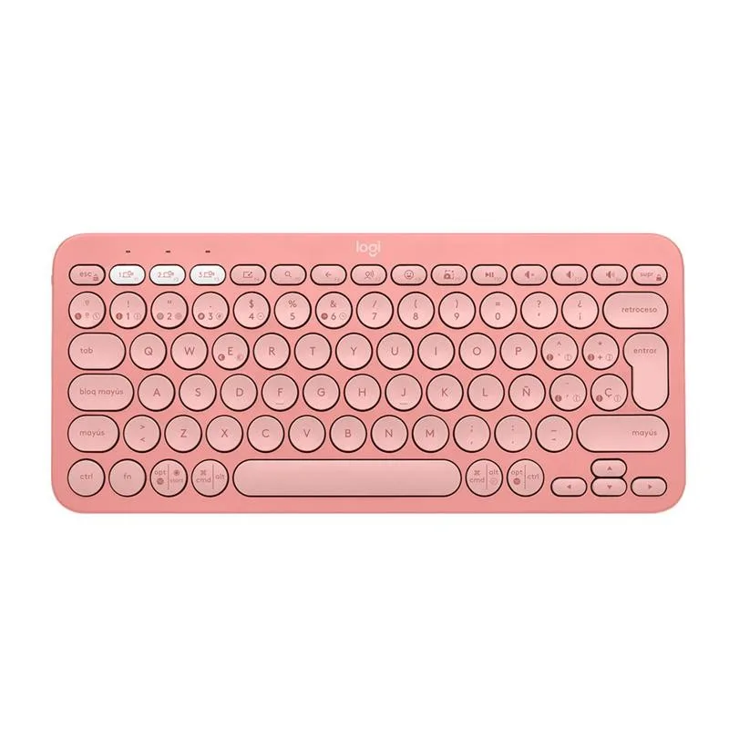 Teclado Logitech Pebble Keys 2 K380S Rose