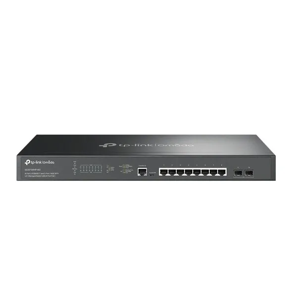 Tp-link Omada SG3210XHP-M2 Dispositivo De Red Administrado L2+ 2.5g Ethernet (100/1000/2500) Energía Sobre Ethernet (poe) 1u Negro. Omada 8-PORT 2.5gbase-t And 2-PORT 10ge Sfp+ L2+ Managed Switch With 8-PORT Poe+