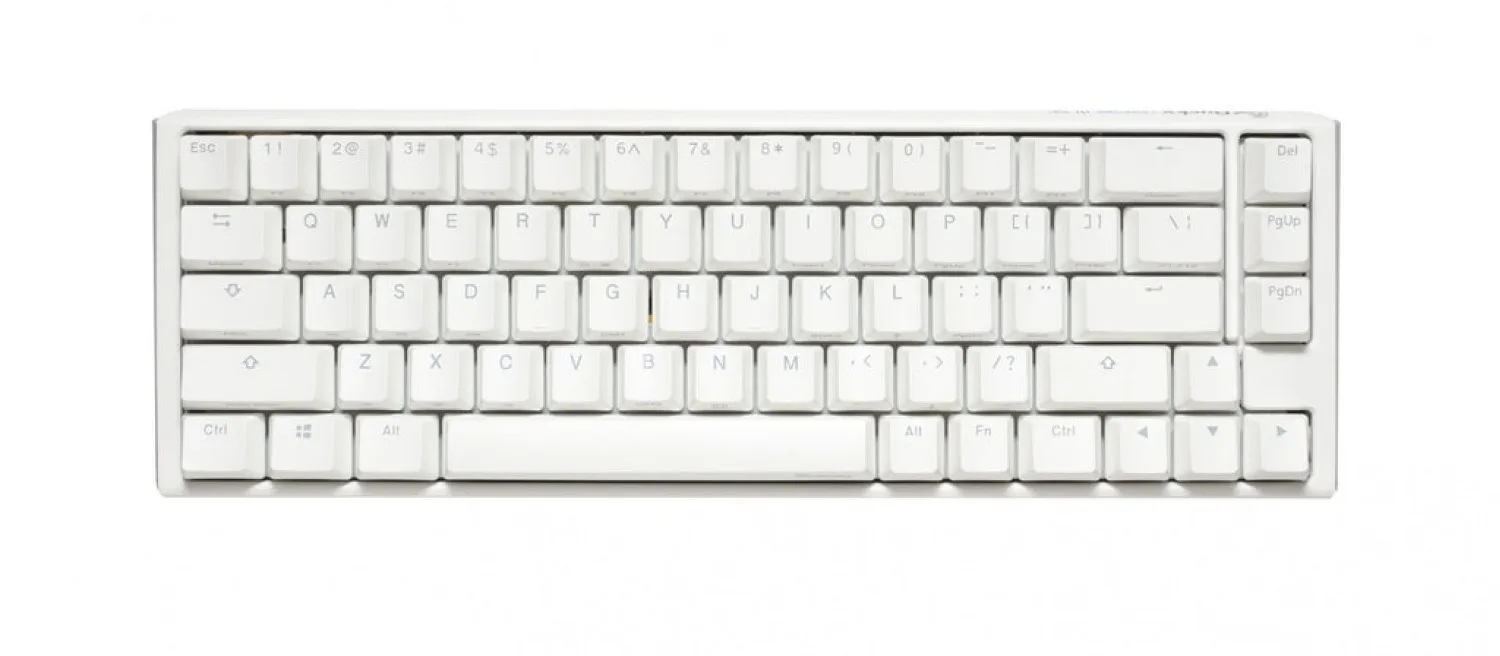 Teclado Mecanico Ducky One 3 Sf Teclas Blancas Interruptor Marron Ingles Pbt Doble Disparo Sin Costuras