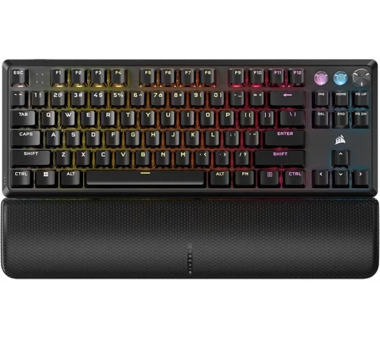 Teclado Mecanico Corsair K70 Pro Tkl 8k Hyper Polling Hall Effect Black RGB