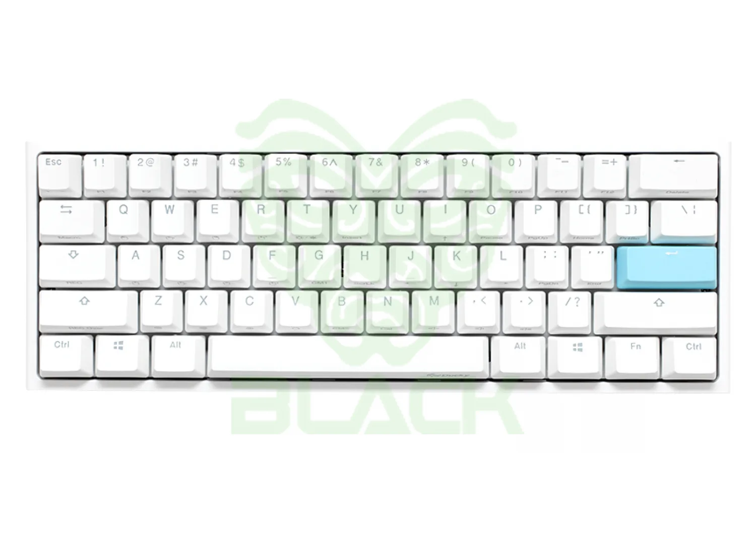 Teclado Gamer Ducky One 2 Mini RGB White RGB Kailh Box Silent Red Swicht Double-shot Pbt Mecanico