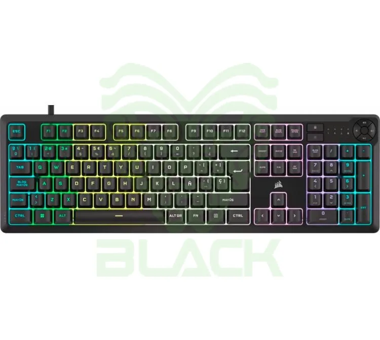 Teclado Membrana Corsair K55 Core RGB Icue Esp