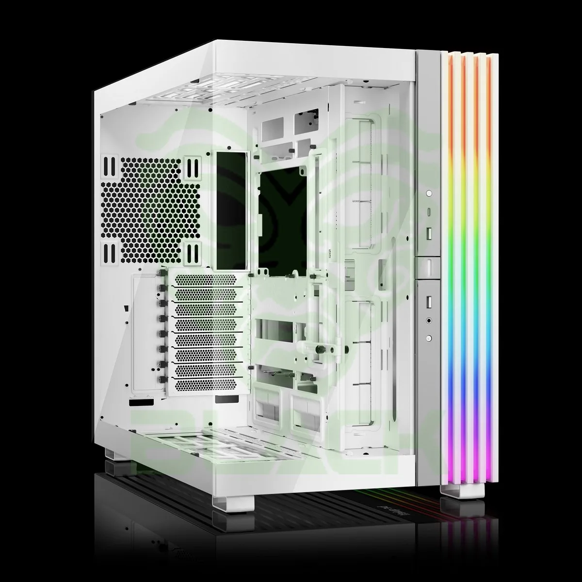 GABINETE BE QUIET! LIGHT BASE 900 DX WHITE ARGB E-ATX BLACK VIDRIO TEMPLADO BACK CONNECT USB-C 3.2 GEN2 INC. CONTROLADORA
