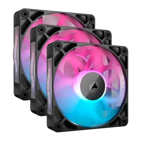 Fan Cooler Corsair Icue Link Rx120 RGB 120mm Black Pack X3