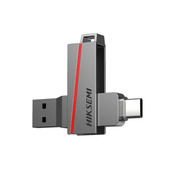 Pendrive Hiksemi 64GB E307C Dual Slim USB 3.0 / USB Type C