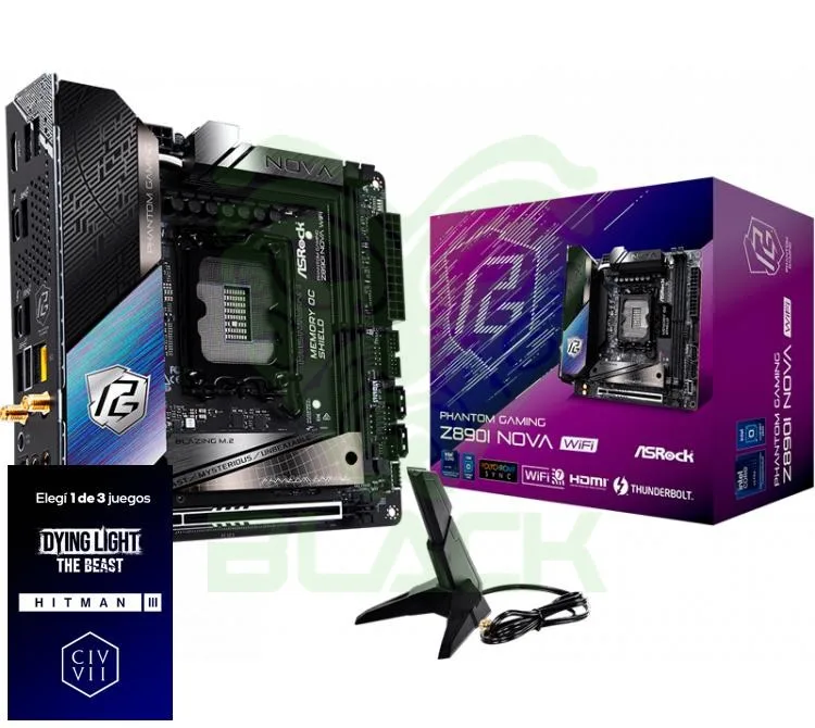 Mother Asrock Z890I Nova WIFI ITX LGA1851 DDR5