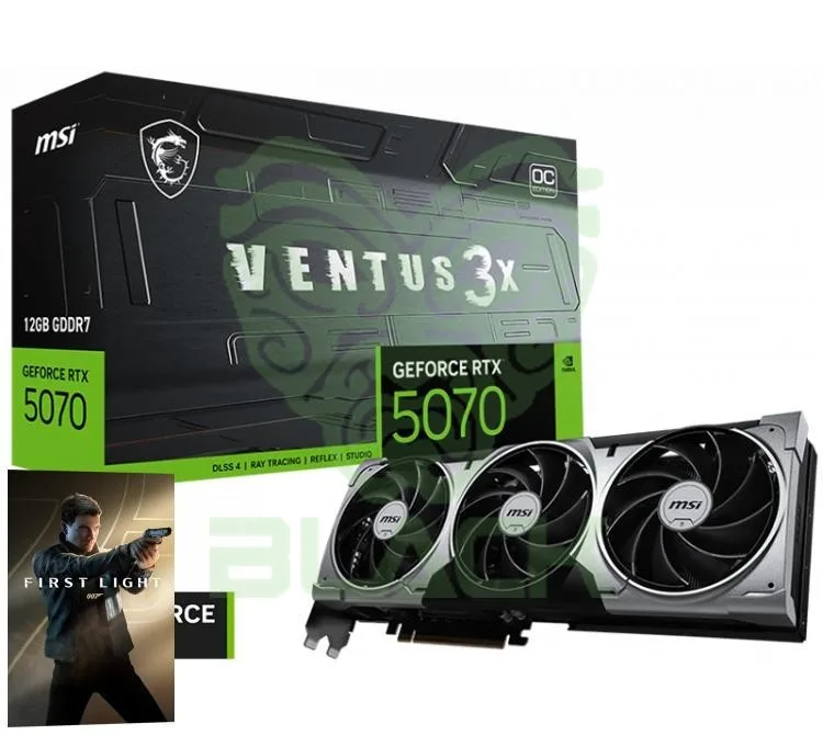 PLACA DE VIDEO MSI GEFORCE RTX 5070 12GB GDDR7 VENTUS 3X OC
