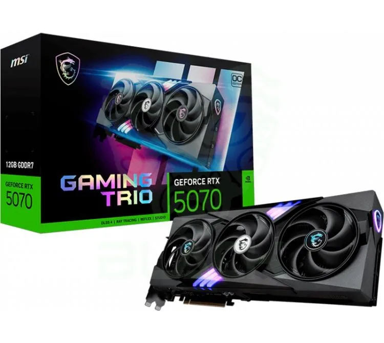 PLACA DE VIDEO MSI GEFORCE RTX 5070 12GB GDDR7 GAMING TRIO OC