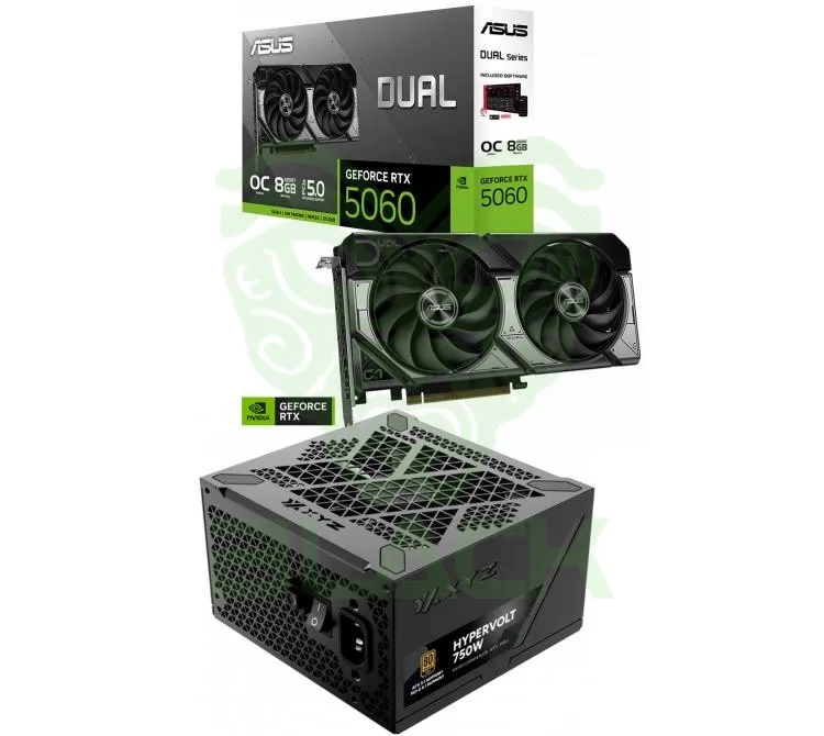PLACA DE VIDEO ASUS DUAL GEFORCE RTX 5060 8GB GDDR7 OC