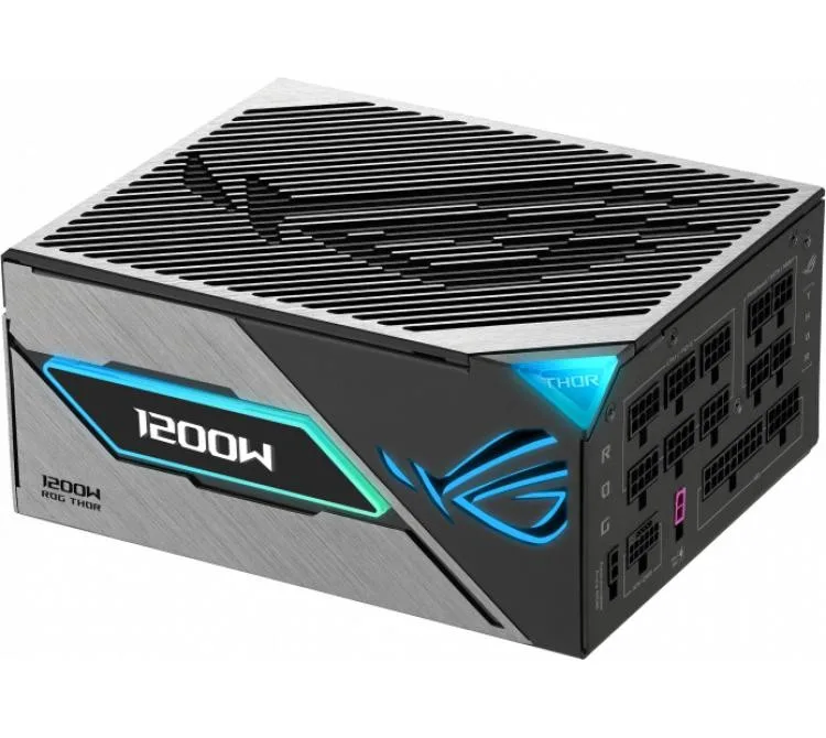 FUENTE ASUS ROG THOR 3 1200W 80 PLUS PLATINUM III 1200P3 FULL MODULAR ATX 3.1 PCIE 5.1 CON CABLE ROG EQUALIZER