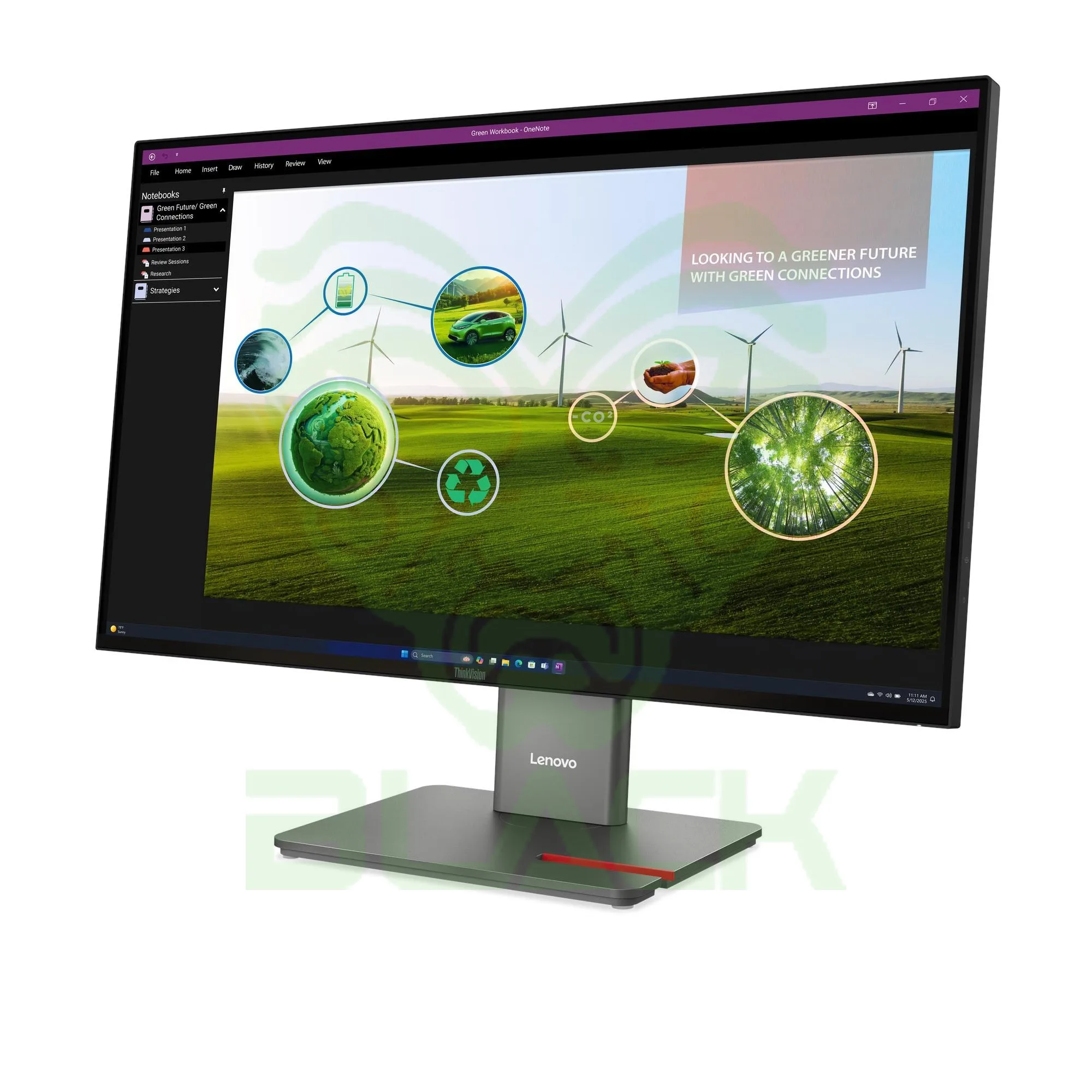 MONITOR LENOVO THINKVISION P27Q-40 27" QHD IPS USB-C, DISPLAY PORT, HDMI
