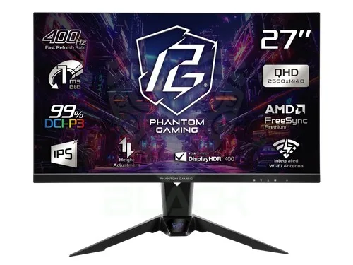 MONITOR GAMER 27" ASROCK PHANTOM PG27FFS2E FULL HD IPS 240HZ