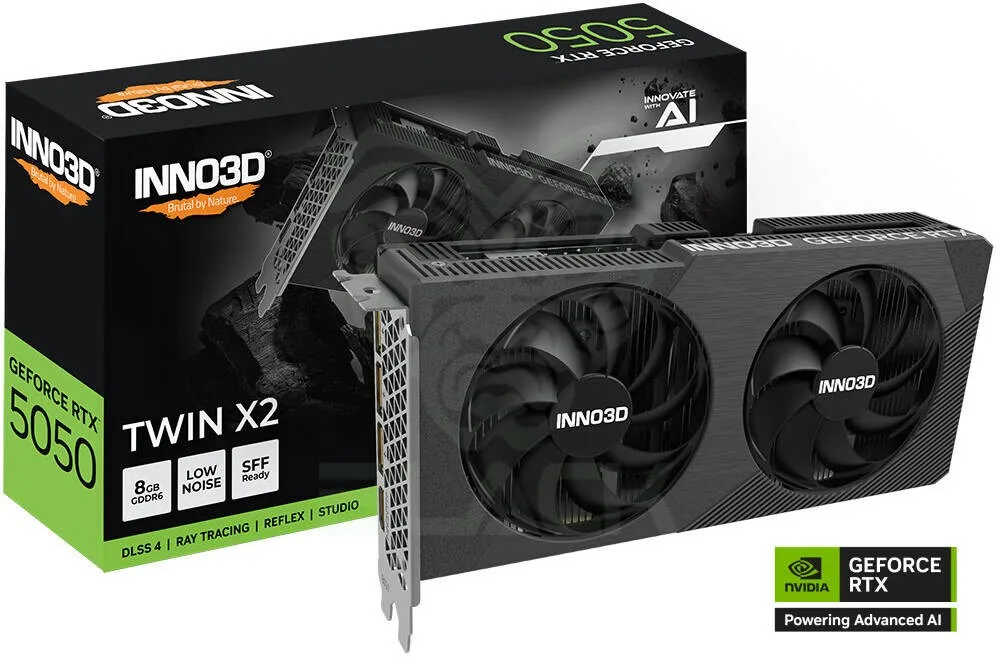Placa De Video Inno3d Geforce Rtx 5050 8GB Gddr6 Twin X2