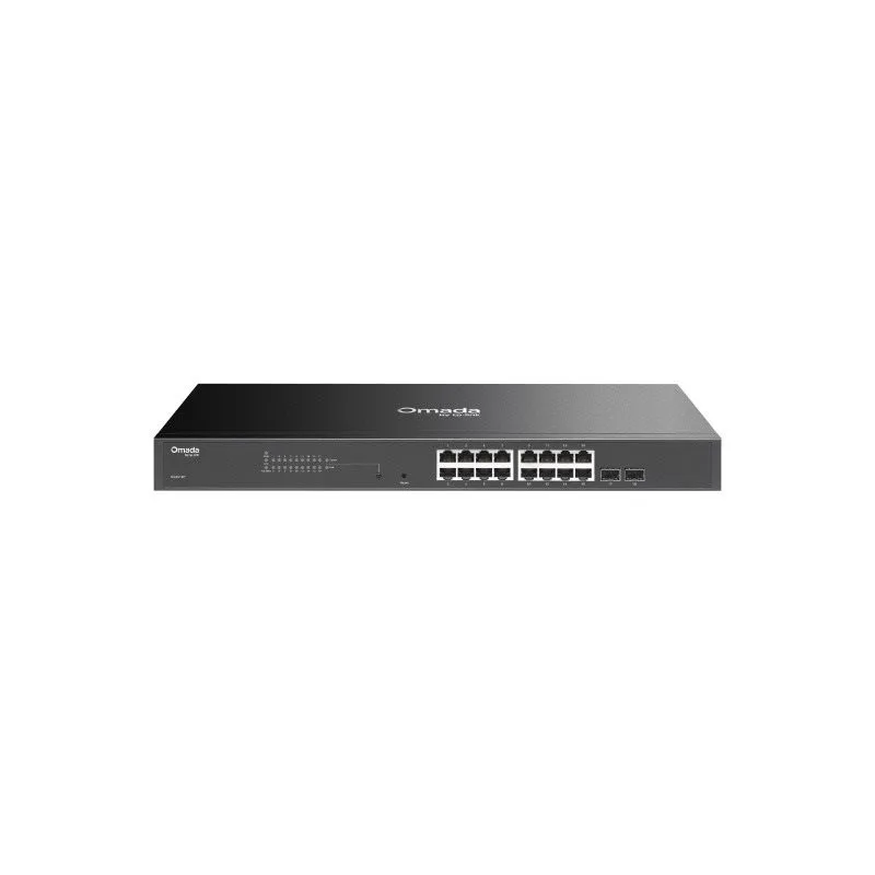 Tp-link Omada Sg2218p Dispositivo De Red Administrado L2/L2+ Gigabit Ethernet (10/100/1000) Energía Sobre Ethernet (poe) 1u Negro. Omada 18-PORT Gigabit Smart Switch With 16-PORT Poe+
