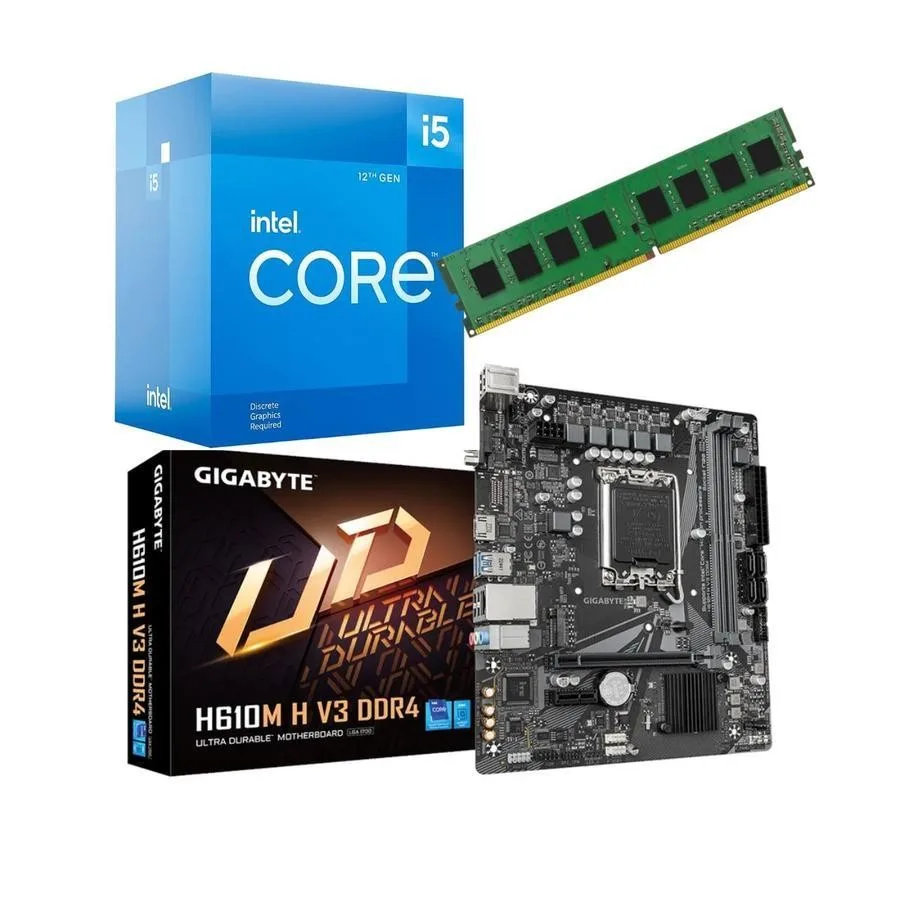 Combo Ecovision INTEL i5 12400 + Mother + 8GB