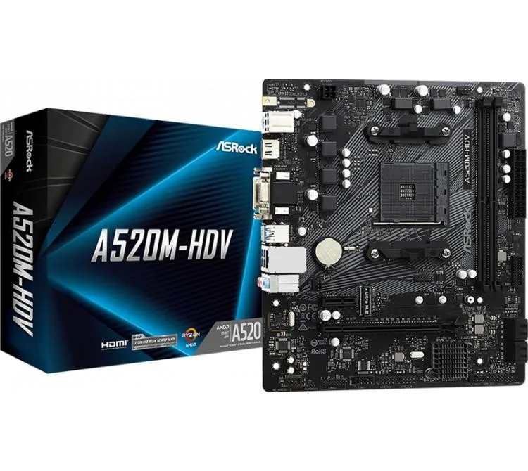 Mother Asrock (am4) A520M-HDV