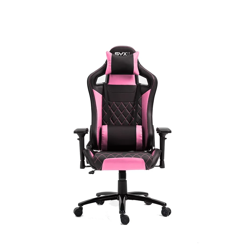Silla Gamer Syx CH-451 Pk Rosa Negro